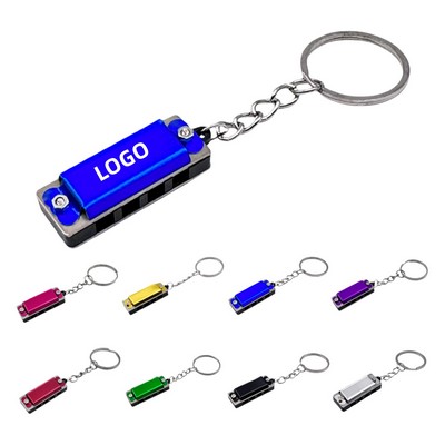 Mini Harmonica Keychain