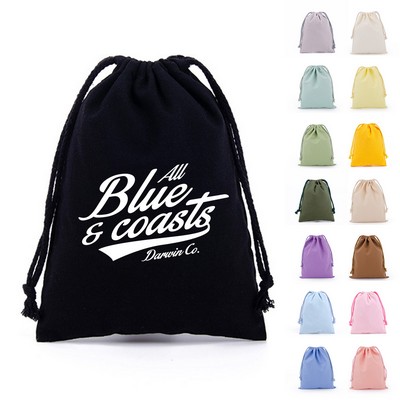 Elegant Flannel Drawstring Pouch