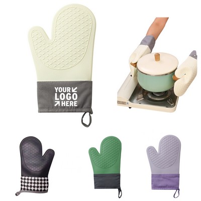 11.4 x 6.3" Waterproof Coated Wrist Strap Custom Anti Scald Gloves