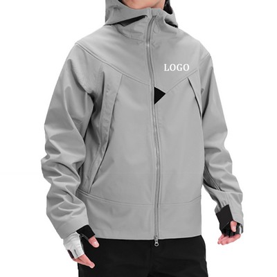 Waterproof Full Zip Mens Softshell Jacket