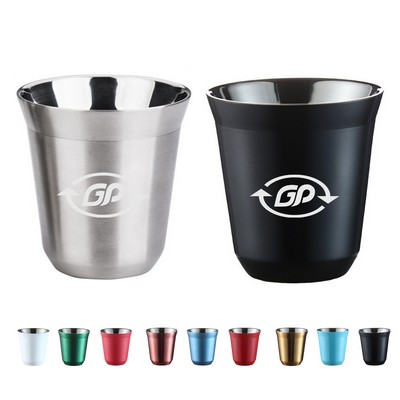 2.7Oz Double Wall Stainless Steel Espresso Cup