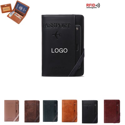RFID Multi-Function PU Passport Holder