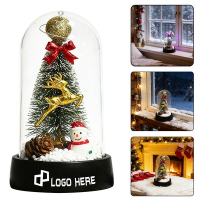Snowy Scene Christmas Tree Night Light
