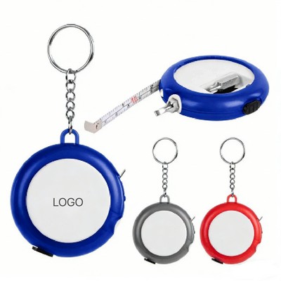3in1 Multi-Function Keychain Tool Kit LED Light Mini Tape Measure & Screwdriver Set Compact Tools