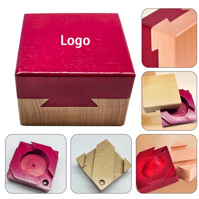 Challenging Fine Craftsmanship Dovetail Puzzle Box
