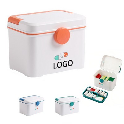 PP Household Large Capacity Double Layer Medical Kit