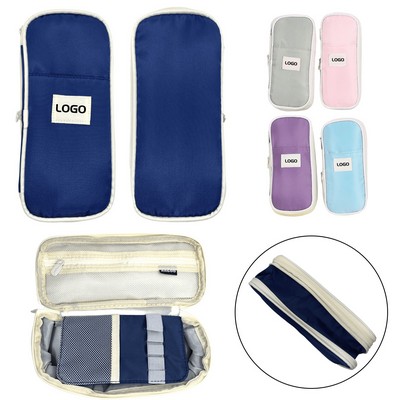 Double Layer Telescopic Pencil Case With Custom Logo