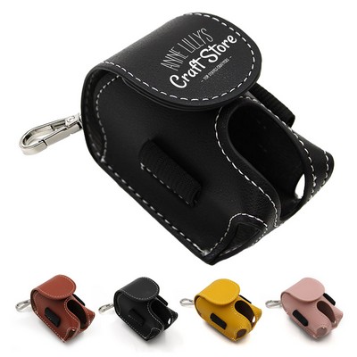 PU Leather Golf Ball Bag