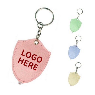 Protective PU Leather LED Keyring