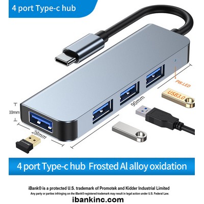 iBank ® 4 Port USB 3.0 Premium Aluminum Hub