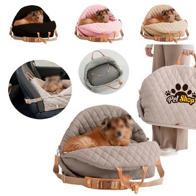 3-in-1 Travel Carrier Booster Dog Bed for Car