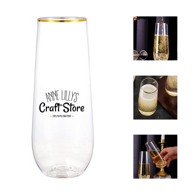 9oz Plastic Shatterproof Stemless Cup