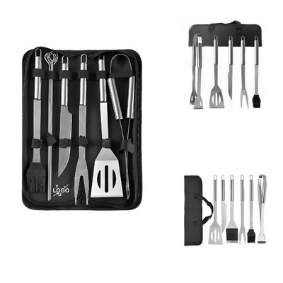9-Piece Stainless Steel Grill Set with Case