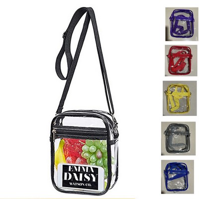 Clear Tote Bag with Front Pocket