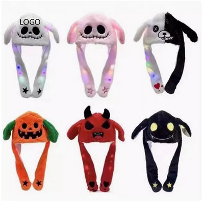 A Glowing Hat With Moving Ears