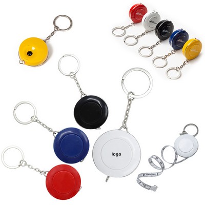 Mini Double Scale Tape Measure Keychain