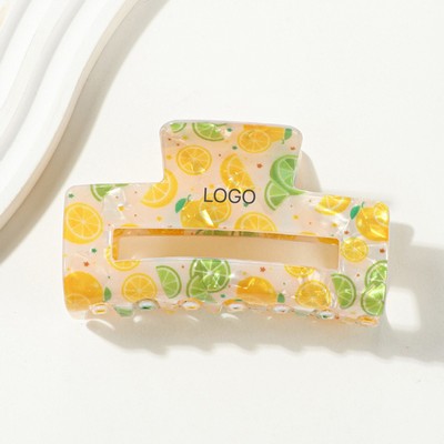 Early Spring Fruit Hair Claw 3D Fruit Series Shark Clip Volume-Boosting Low Pony Clip