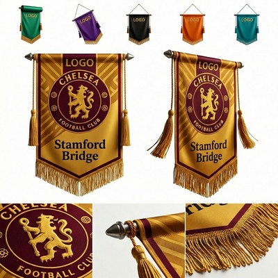 Personalized 15x10" Double-Sided Satin Speaker Podium Banner