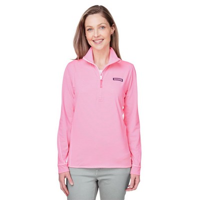 Vineyard Vines Women's Microstripe Sankaty Half-Zip Pullover - K002521
