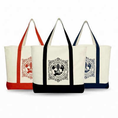 Large Cotton Canvas Grocery Tote