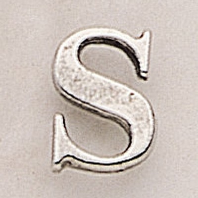 Letter S Marken Design Cast Lapel Pin (Up to 5/8")