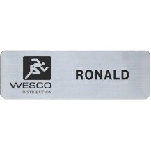 Quick Ship Gold, Silver or White Aluminum Badge