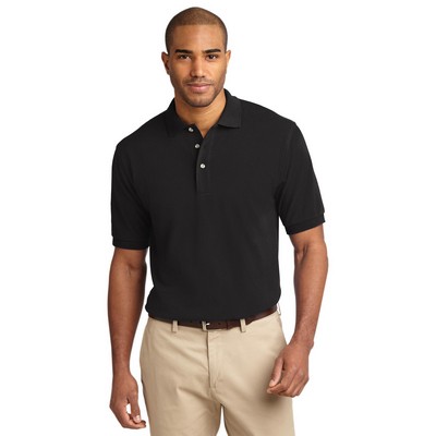 Port Authority® Tall Heavyweight Cotton Pique Polo.