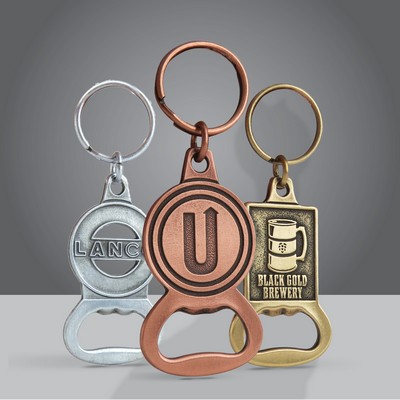 Custom Shape Bottle Opener Key Chain