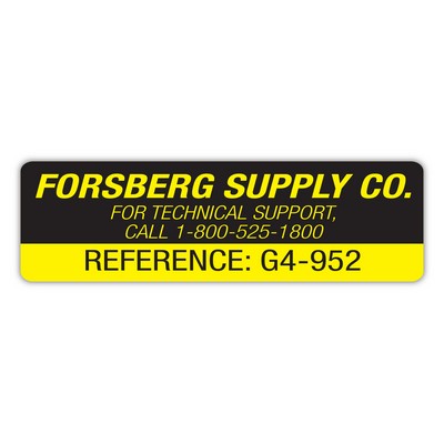 FasTurn® 4-Color Process Rectangle Label Roll (1" x 2½")