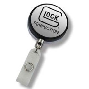 Badge Reel - Heavy Duty - Steel Cable - Black and Chrome