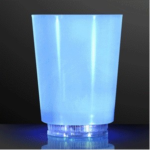 Light Up Color Change Frosted Short Glass - BLANK