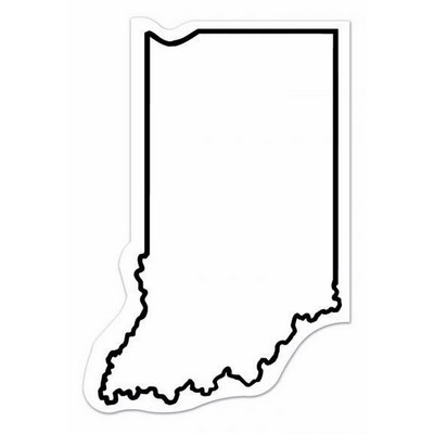 Indiana State Shape Magnet - Full Color