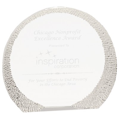 Round Crystal w/ Decorative Border