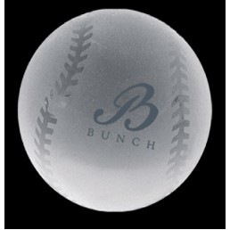 Crystal Baseball Paperweight