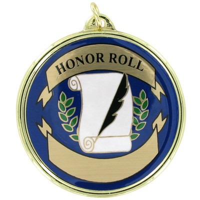 2 ¼" TM Series Academic Medal w/Honor Roll Mylar Insert