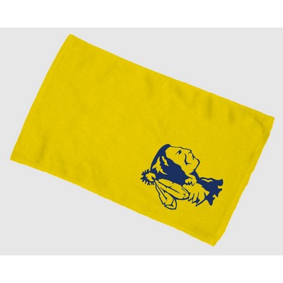 Budget Rally Terry Towel Hemmed 11x18 - Yellow (Imprinted)