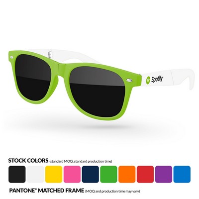 2-Tone Foldable Retro Sunglasses
