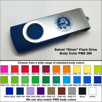 Swivel Flash Drive - 16 GB Memory - Body PMS 295