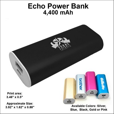 Echo Power Bank 4000 mAh - Black No Extra Tariff