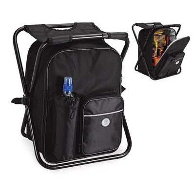 Chair/Backpack Cooler W/ Silver Medallion