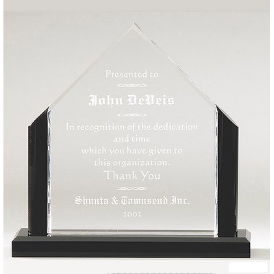 Black Beauty Slide-In Clear Acrylic Apex Plaque