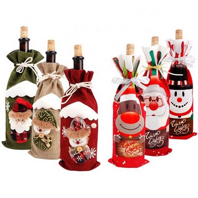 Christmas Wine Bottle Gift Bag