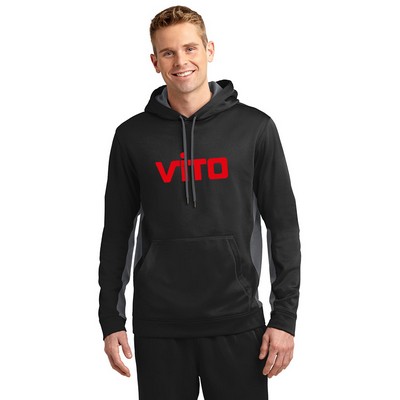 Sport-Tek® Sport-Wick Fleece Colorblock Hooded Pullover
