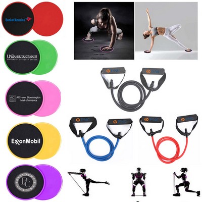 Promotek iBank® Exercise Band + Fitness Sliders