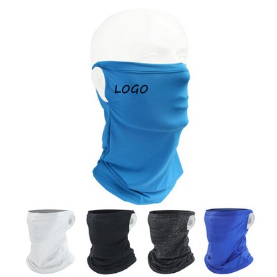 Lycra Icy Ear Loop Neck Scarf Tube Bandanna