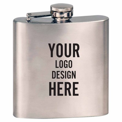 Personalized Polar Camel 6 Oz Hip Flask - Stainless