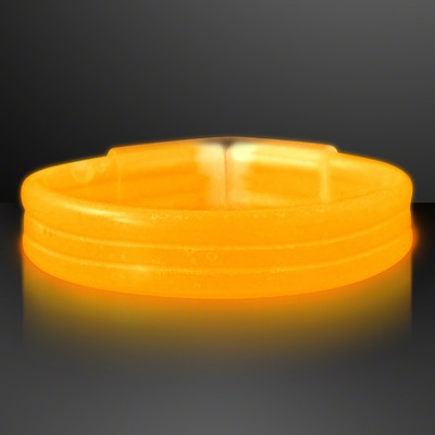 Thick Orange Glow Bracelet - BLANK