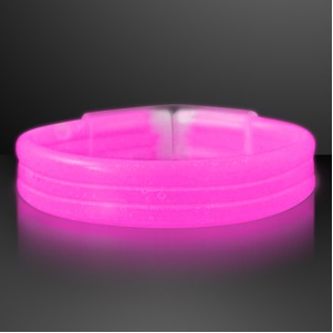 Thick Pink Glow Bracelet - BLANK