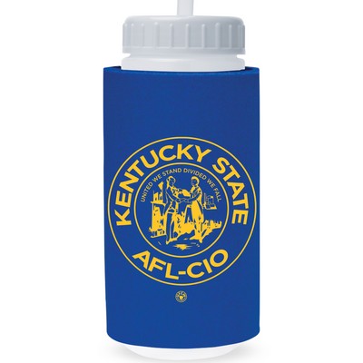 16 Oz. Foam Insulated Sport Bottle w/Straw