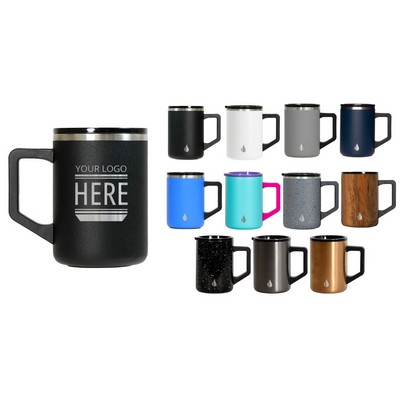 Elemental® 16oz Summit Mug - Vacuum Insulated Stainless Steel Camp Mug w/ Shatter-Free Lid
